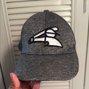 New Era Gray and White Hat with Embroidered Logo